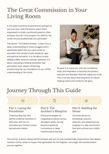 Bible-based curriculum planning