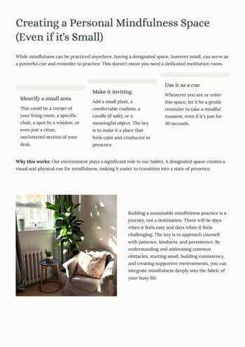 Daily Mindfulness for Busy Brains