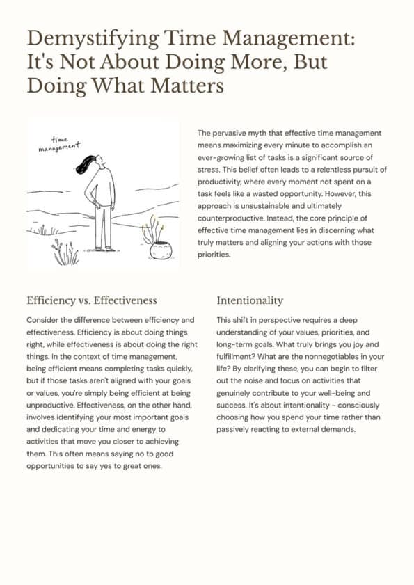 Time Management for the Chronically Overwhelmed
